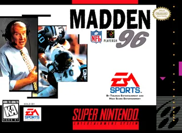 Madden NFL 96 (USA) (Sample) box cover front